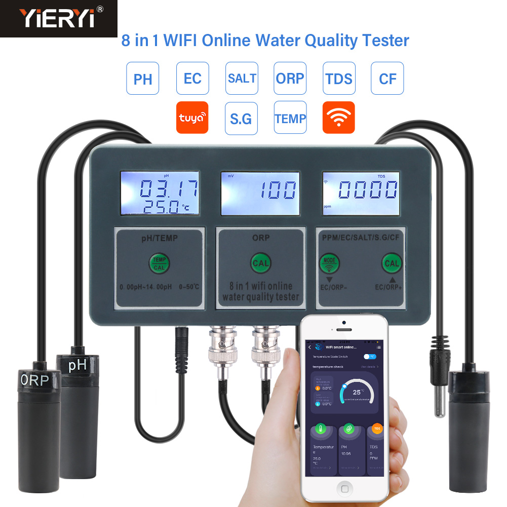 Ph Meter Digital Water Tester - WiFi Tuya Smart PH Meter Datenlogger