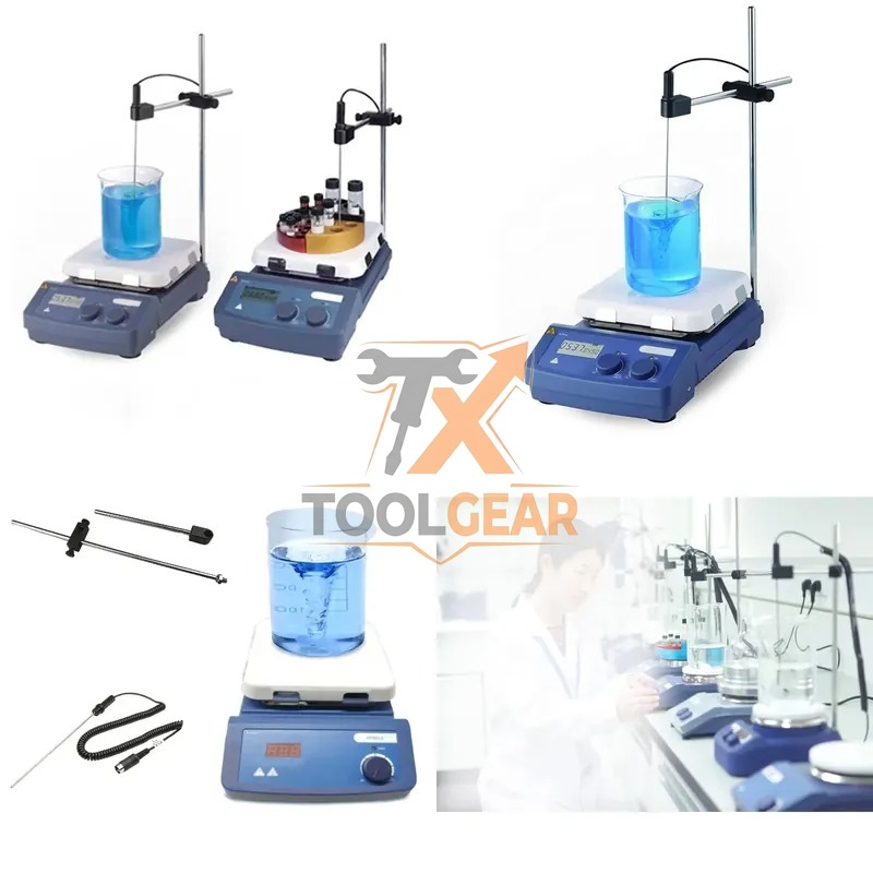 Lab Magnetic Stirrer Hot Plate - 2026 Bestseller* WEIAI MS7-H550-Pro LCD Digitaler