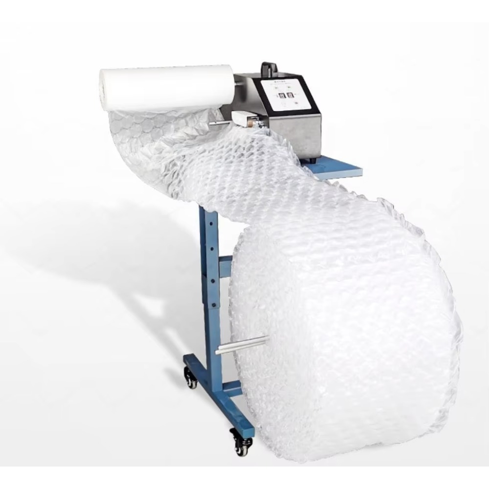 Air Bubble Wrap Roll Packaging - Bubble Roll Wrap Inflator Luftkissenverpackungsmaschine für