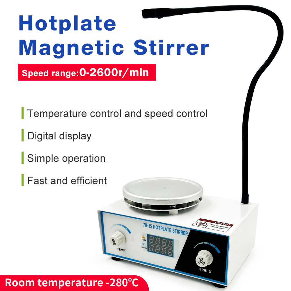 Lab Magnetic Stirrer Hot Plate - 2L Heizmagnetrührer EU-Stecker 0-2600 U/min Magnetischer