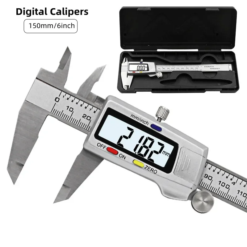 Digital Caliper 150Mm Stainless Steel - Messwerkzeug Edelstahl Digitaler Messschieber 6 