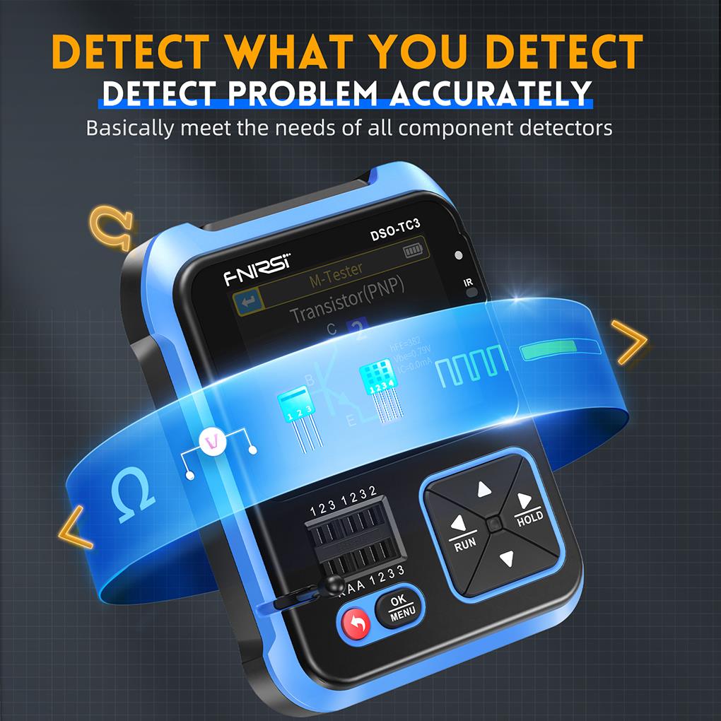 Fnirsi Digital Oscilloscope Handheld - Fnirsi DSO-TC3 3 in1 mini handheld