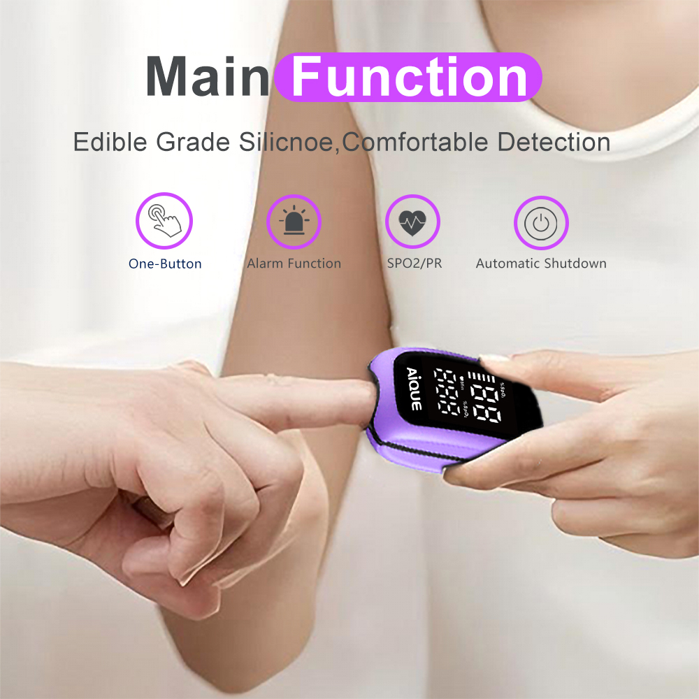 AiQUE Lila wiederaufladbares O – Pulse Oximeter Fingertip Rechargeable Bewertung und Preis