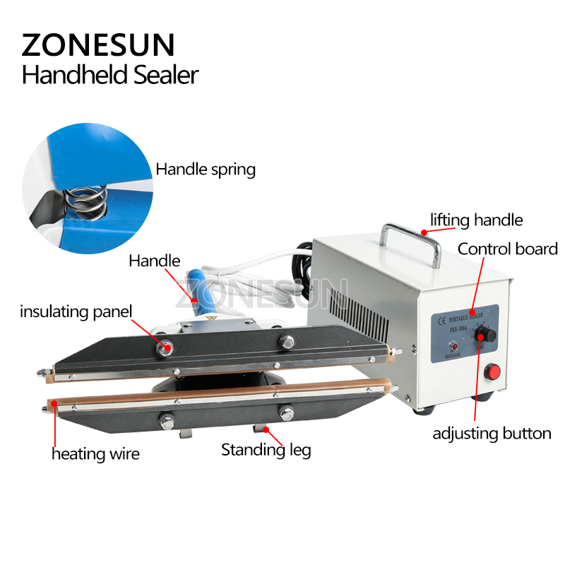 ZONESUN 400 mm Direktwärme-Zan – Plastic Bag Impulse Heat Sealer Bewertung und Preis