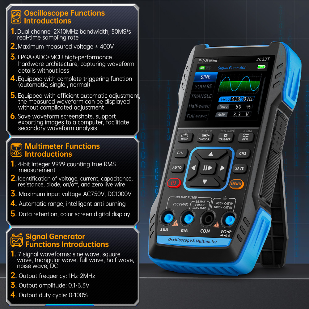 FNIRSI 2C23T Handheld-Digitalo – Fnirsi Digital Oscilloscope Handheld Bewertung und Preis