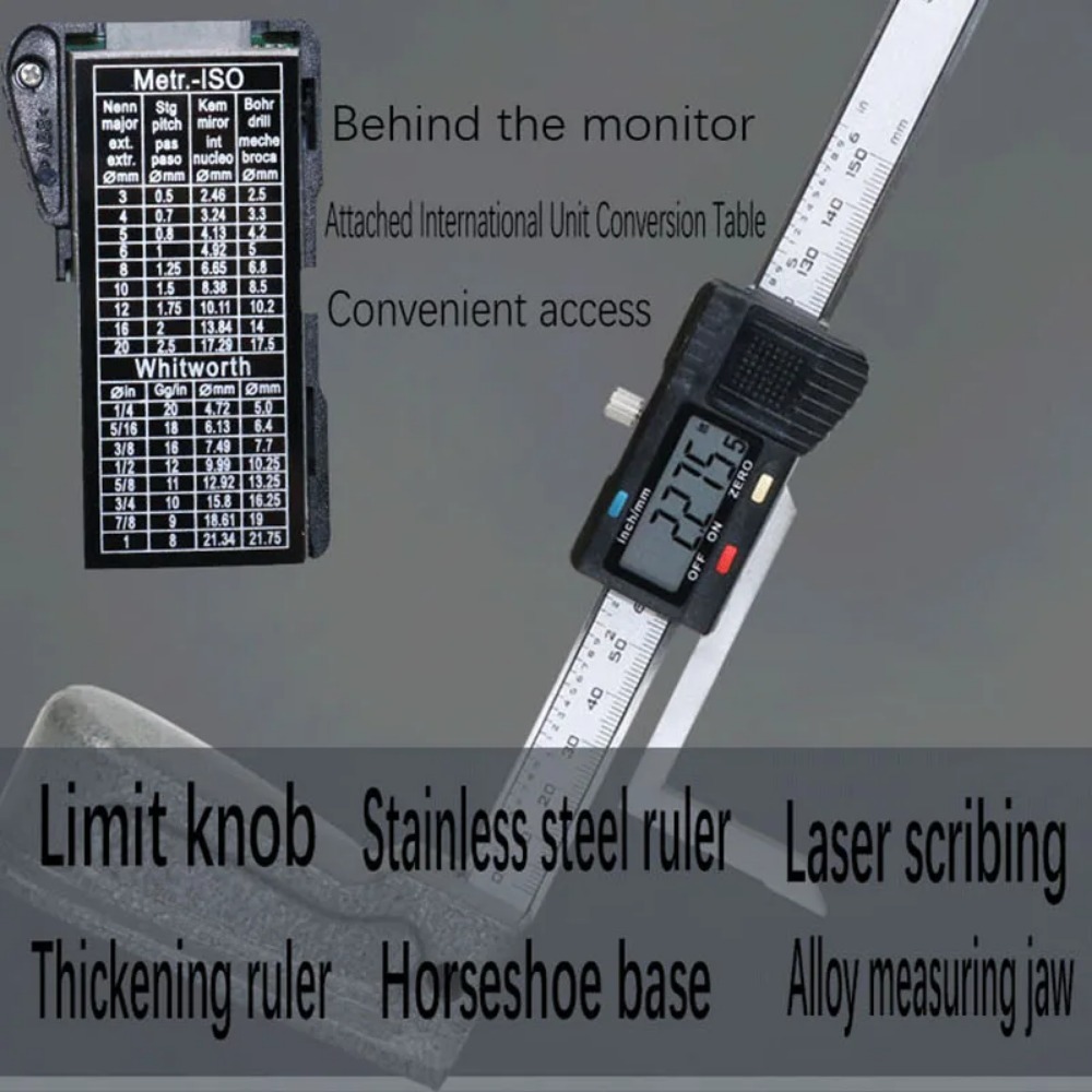 0–150 mm digitales Höhenmessge – Digital Caliper 150Mm Stainless Steel Bewertung und Preis