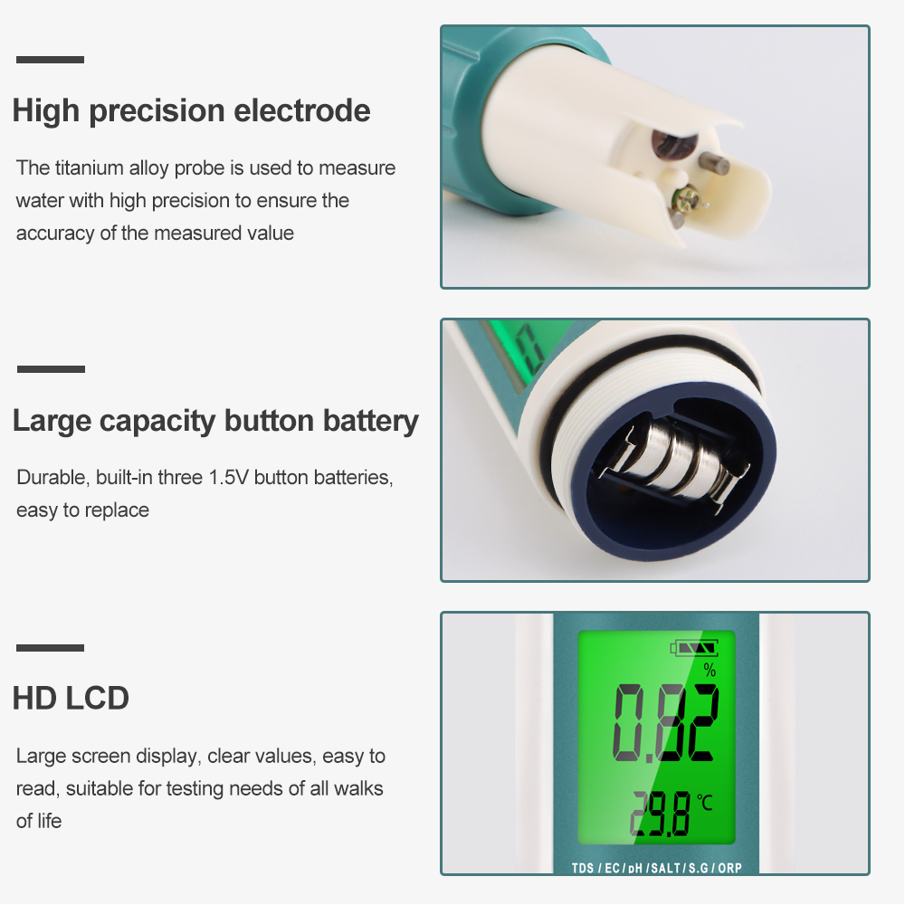 7-in-1 digitaler Wasserqualitä – Ph Meter Digital Water Tester Bewertung und Preis