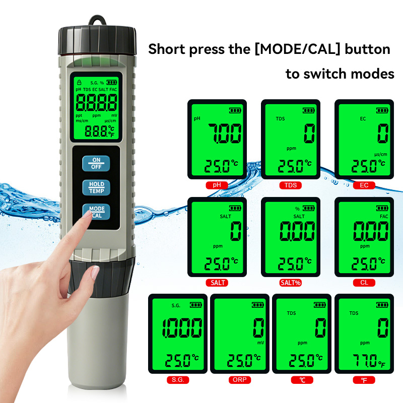 MF-X81 Tragbarer Multifunktion – Ph Meter Digital Water Tester Bewertung und Preis