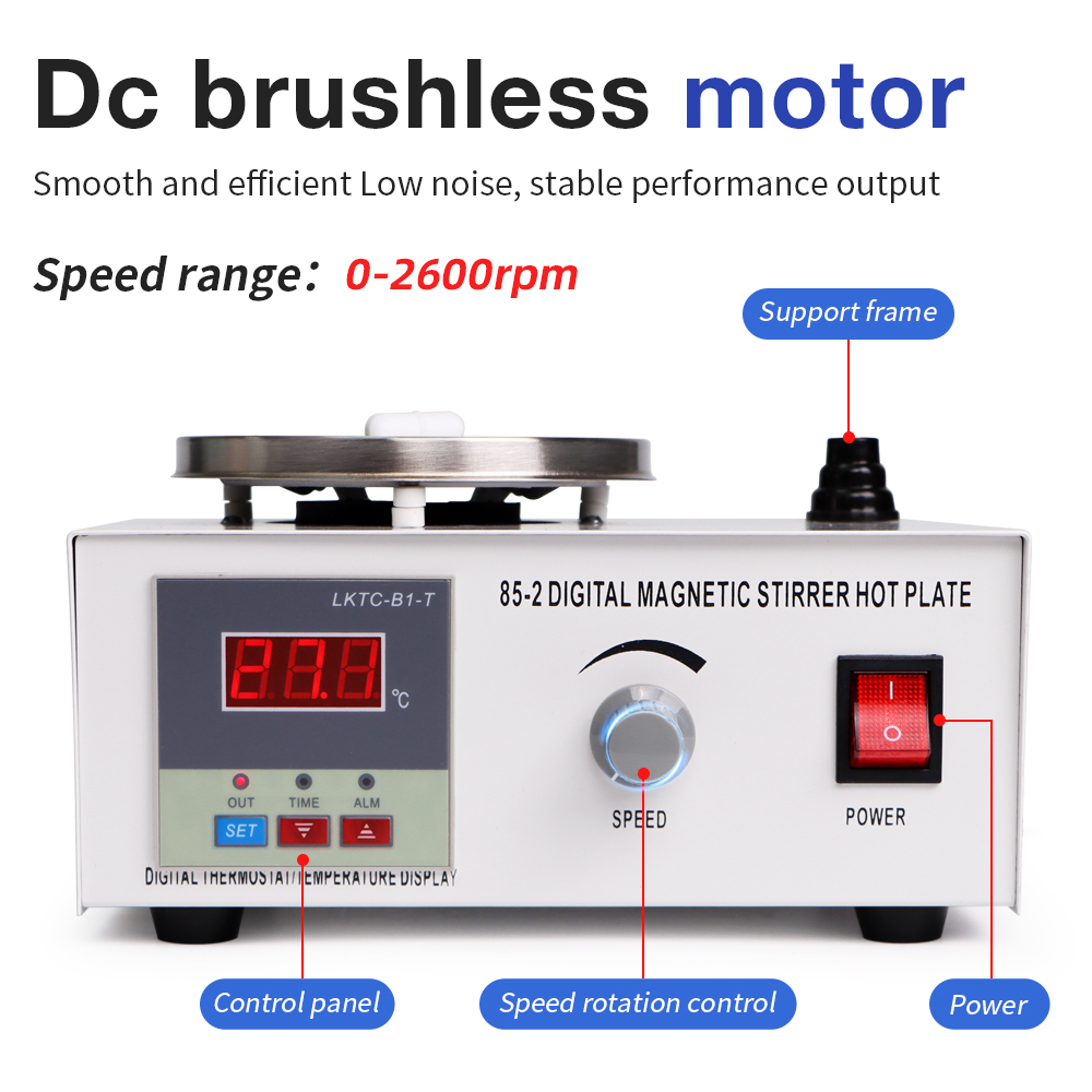 1L Heizplatte Magnetrührer 85- – Lab Magnetic Stirrer Hot Plate Bewertung und Preis